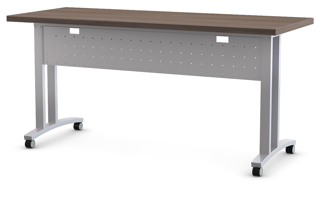Structure FlipTop C Table - modesty panel extends 9 inches